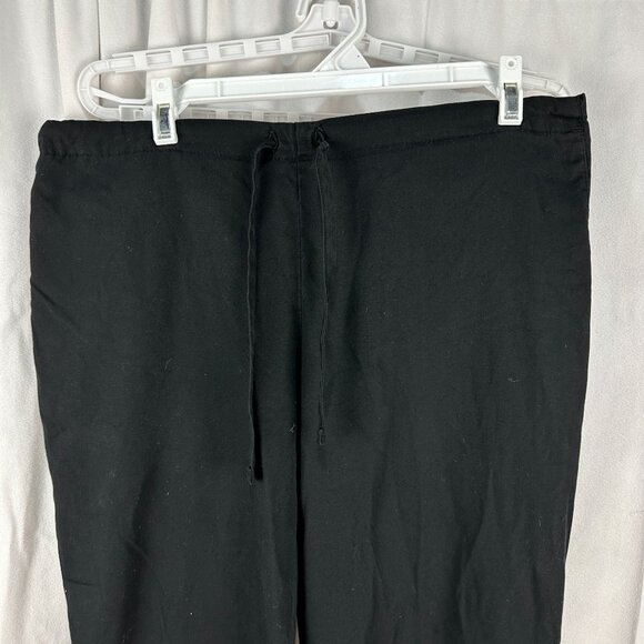 Cherokee Workwear Black Unisex Scrub Pants Size S 65% Polyester 35% Cotton - Picture 2 of 6